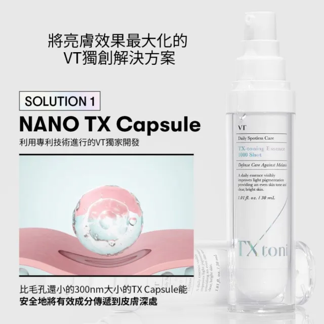 【VT】TX-TONING系列 - 美白煥膚精華 2000SHOT 30ml
