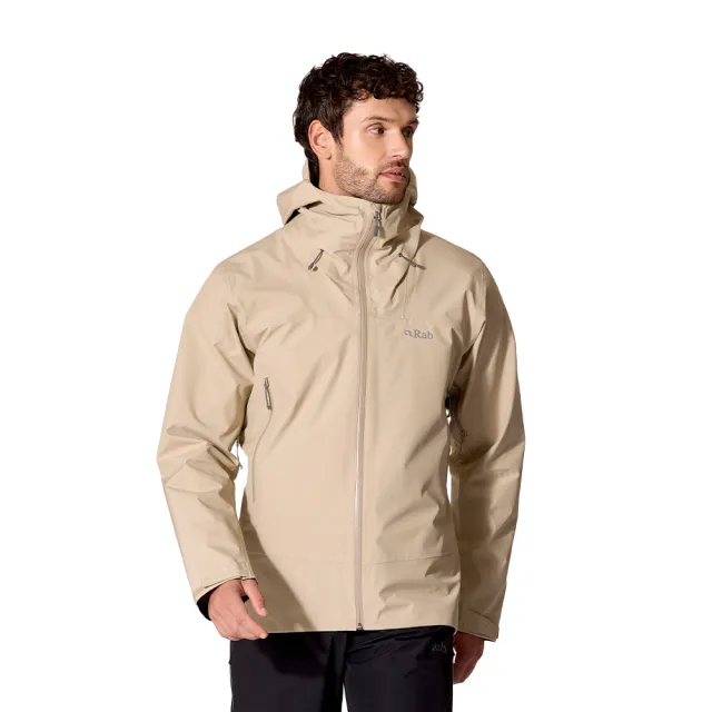【RAB】Namche GTX Jacket GTX防風防水連帽外套 男款 深鵝卵石白 #QWI87