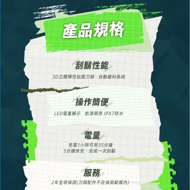 【Philips 飛利浦】S2881/02 潮流系列電鬍刀 (組合任選/立體彈性貼面/全機防水/官方直營)
