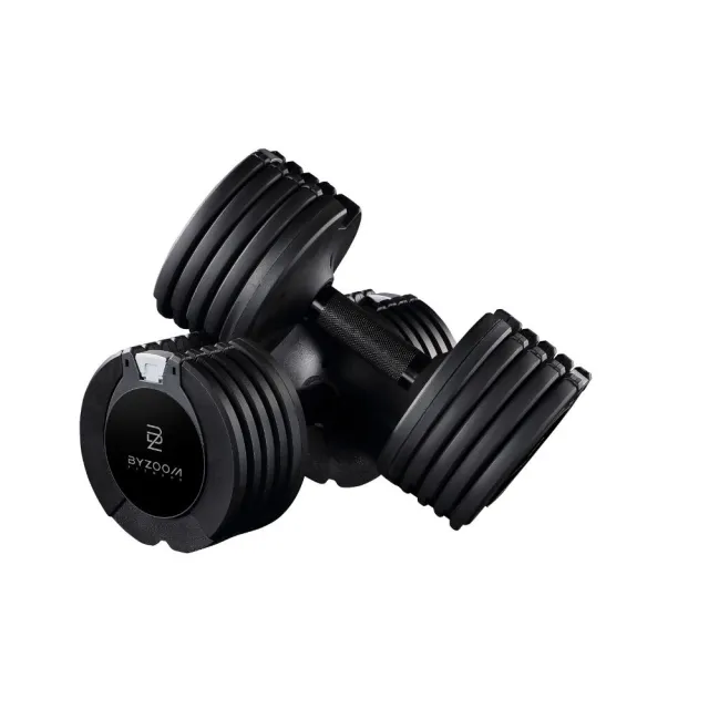 【BYZOOM FITNESS】Pure Series 10kg 5段重量可調式啞鈴 黑色 雙入
