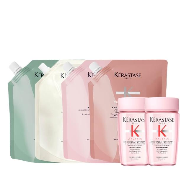 【KERASTASE 巴黎卡詩】髮浴補充包 500ml (多款任選/豐盈/護色/油水平衡)