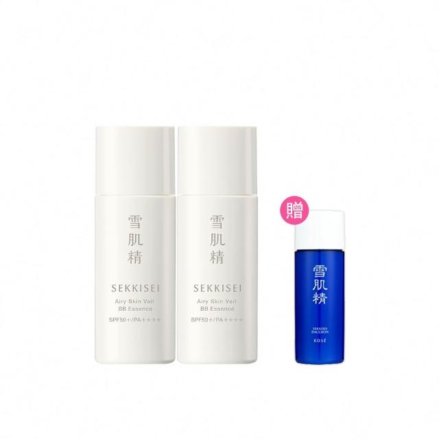 【KOSE 高絲】雪肌精漾活舒敏空氣薄紗BB精華30mL 二入組(2色可選)
