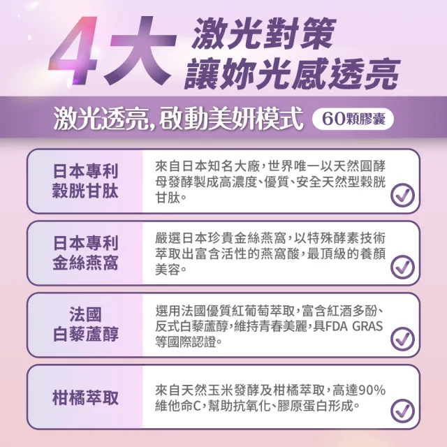 【達摩本草】日本專利穀胱甘肽複方 6入組(60顆/盒)