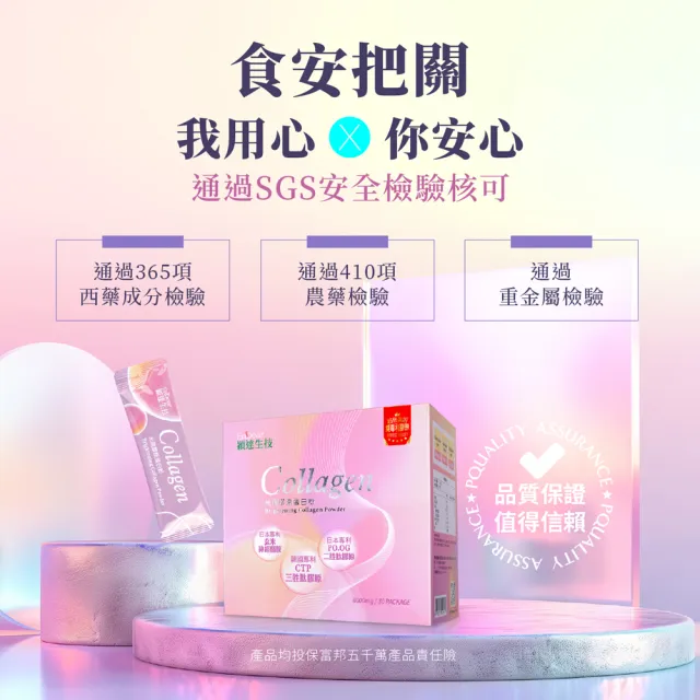 【Endear 穎達生技】高效補充-光潤膠原蛋白 30包x2入組(分子小/無腥味/超有感/保健禮盒)
