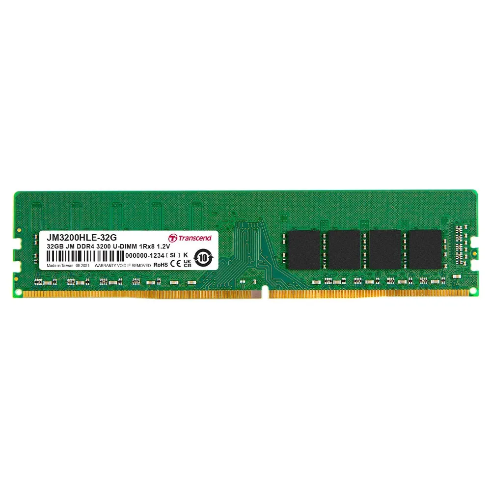 Transcend 創見】JetRam DDR4 3200 32GB 桌上型記憶體(JM3200HLE-32G