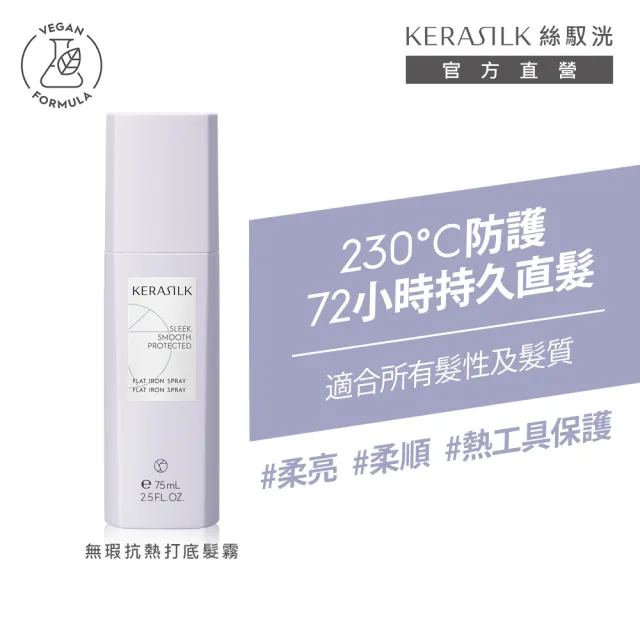 【KERASILK】無瑕抗熱打底髮霧75ml☆絲馭洸髮妝造型系列(所有髮質適用/造型打底/抗熱保護/禮物)