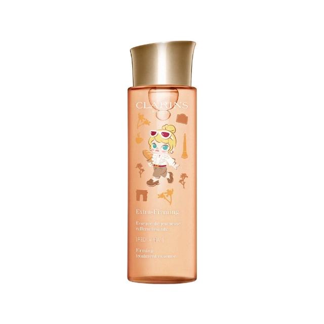 【CLARINS 克蘭詩】煥顏緊緻彈力精華水200ml女神彈簧水(POP MART泡泡瑪特聯名包裝/化妝水/彈簧水)
