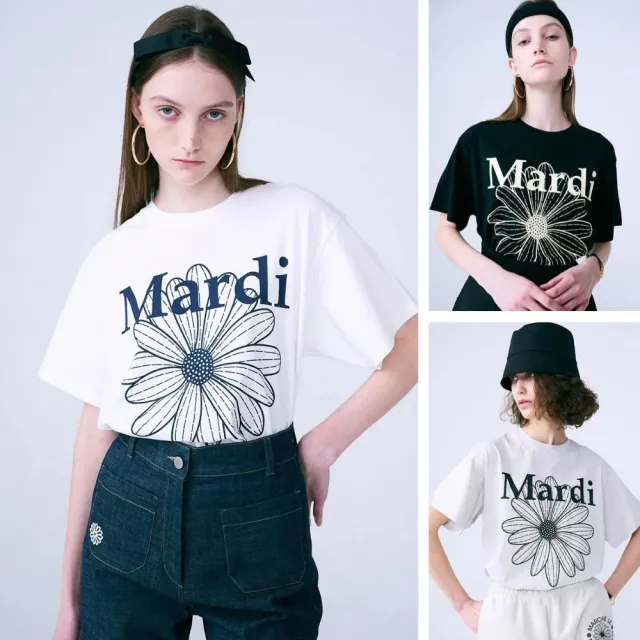 【MARDI MERCREDI】印花短TEE 多色 經典小雛菊 TSHIRT FLOWERMARDI / UNIV