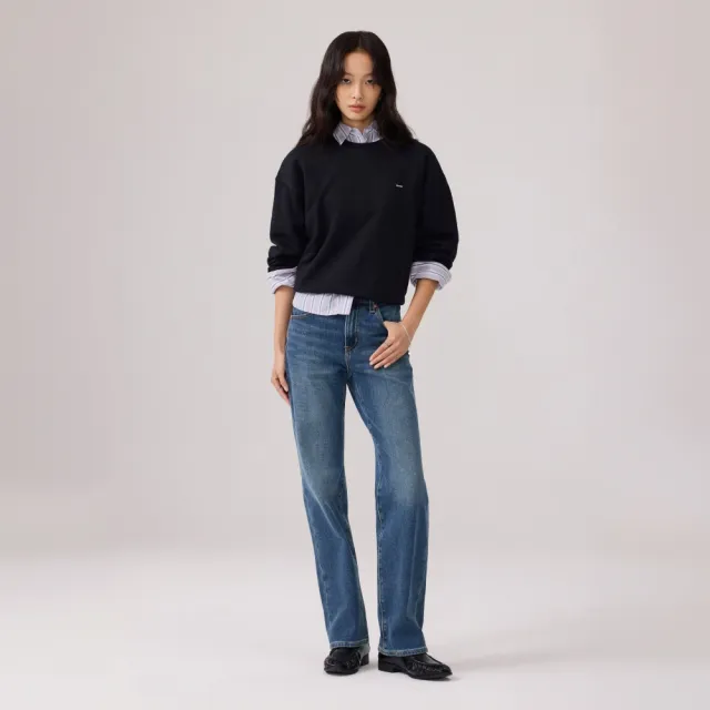 【LEVIS】經典Logo圓領大學T / 衛衣 女生上衣 熱賣單品 009HD-0000