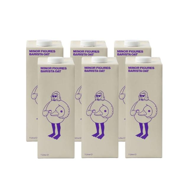 【Minor Figures 小人物】濃厚版燕麥奶- 咖啡師 1000ml x6罐(有機/乳糖不耐/大豆堅果過敏/素食 適用)