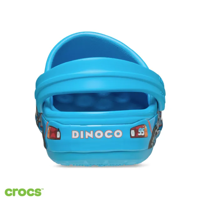【Crocs】童鞋 大童 閃電麥坤聯名系列 Dinoco 卡駱班克駱格 洞洞鞋 藍色(213583-90H)