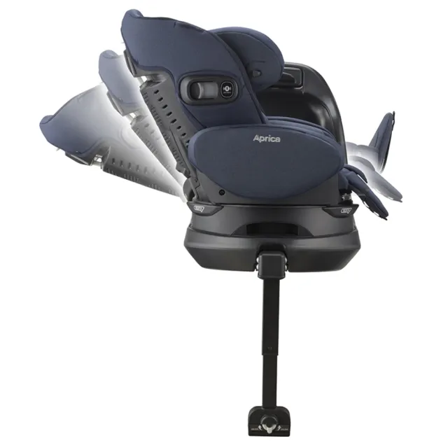 【Aprica 愛普力卡】Fladea Grow EVER Premium ISOFIX 磁吸扣(0-4歲 360旋轉 坐臥二用 平躺汽座)