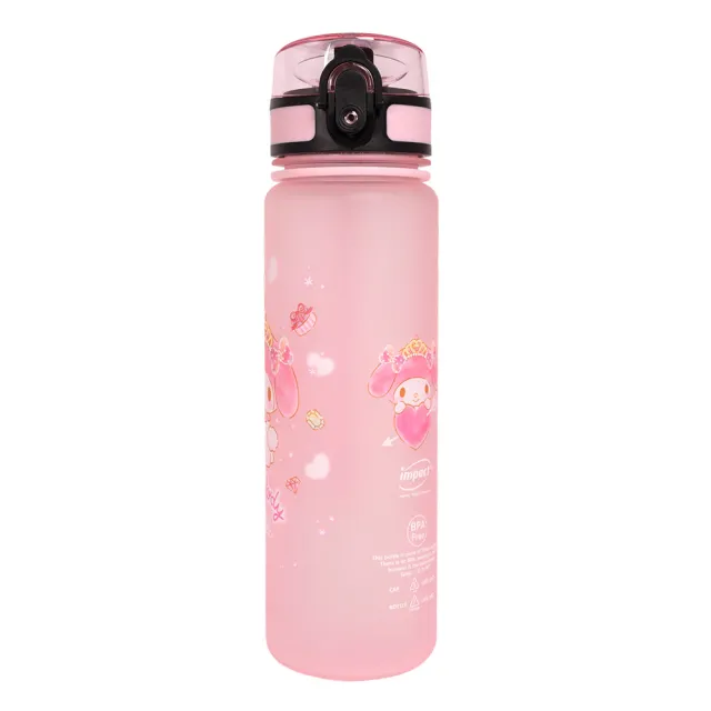 【IMPACT 怡寶】美樂蒂My Melody彈蓋Tritan水壺/水杯/水瓶(500ML) 附提繩-粉紅 IMMYB01PK