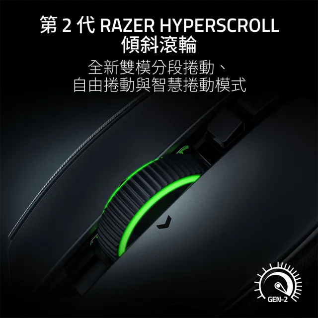 【Razer 雷蛇】巴塞利斯蛇 Basilisk V4 Pro 無線電競滑鼠 - 黑色 (RZ01-05670100-R3A1)