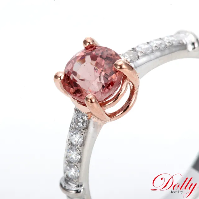 【DOLLY】天然 蓮花尖晶石1克拉鑽石戒指-020 高級訂製珠寶 浪漫質感 奢華送禮