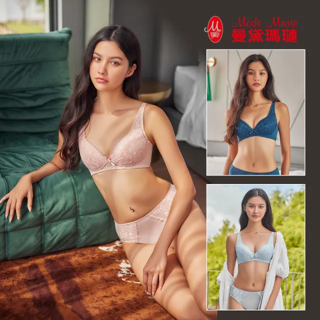 【曼黛瑪璉】3套組-包覆提托經典無鋼圈內衣 B-E 罩杯