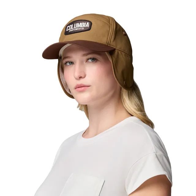 【Columbia 哥倫比亞】刷毛耳罩帽-Landroamer™ Ear Flap Cap-棕色(UCU28440BN/KF)