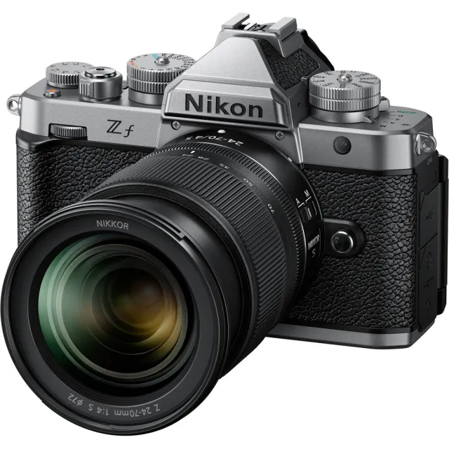 【Nikon 尼康】ZF KIT 附 Z 24-70mm F4 S 旅遊鏡組 銀色 (公司貨) 全片幅無反微單眼相機