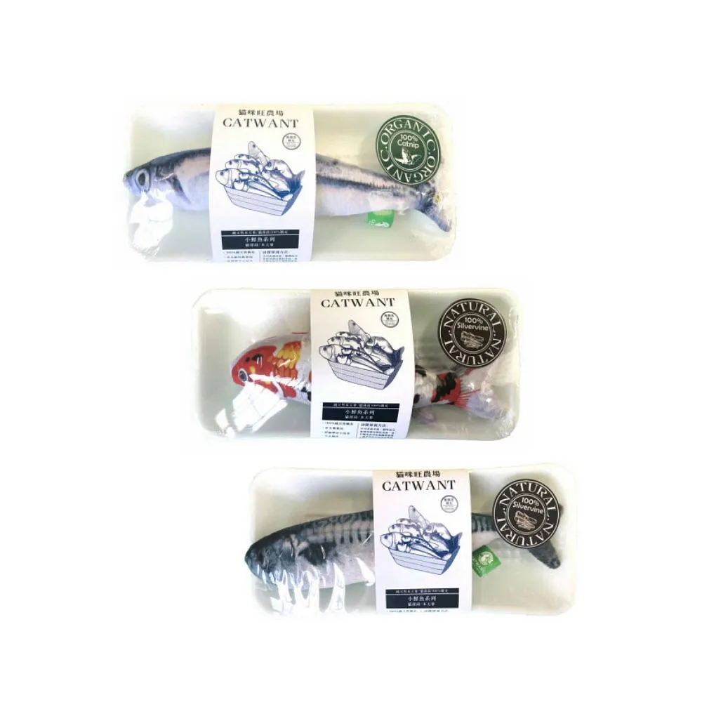 【CATWANT 貓咪旺農場】Seafood 小鮮魚系列(貓玩具/貓薄荷/木天蓼)