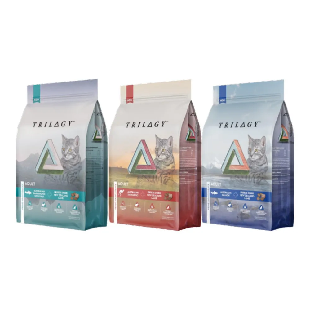 【TRILOGY 奇境】無穀全貓糧300g*3包組(鮮肉乾糧+原肉凍乾) (貓糧、貓飼料、貓乾糧)