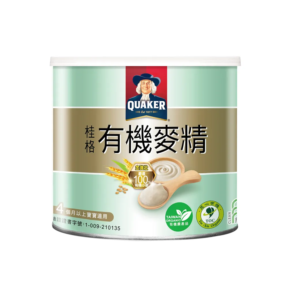【QUAKER 桂格】有機麥精300g/罐