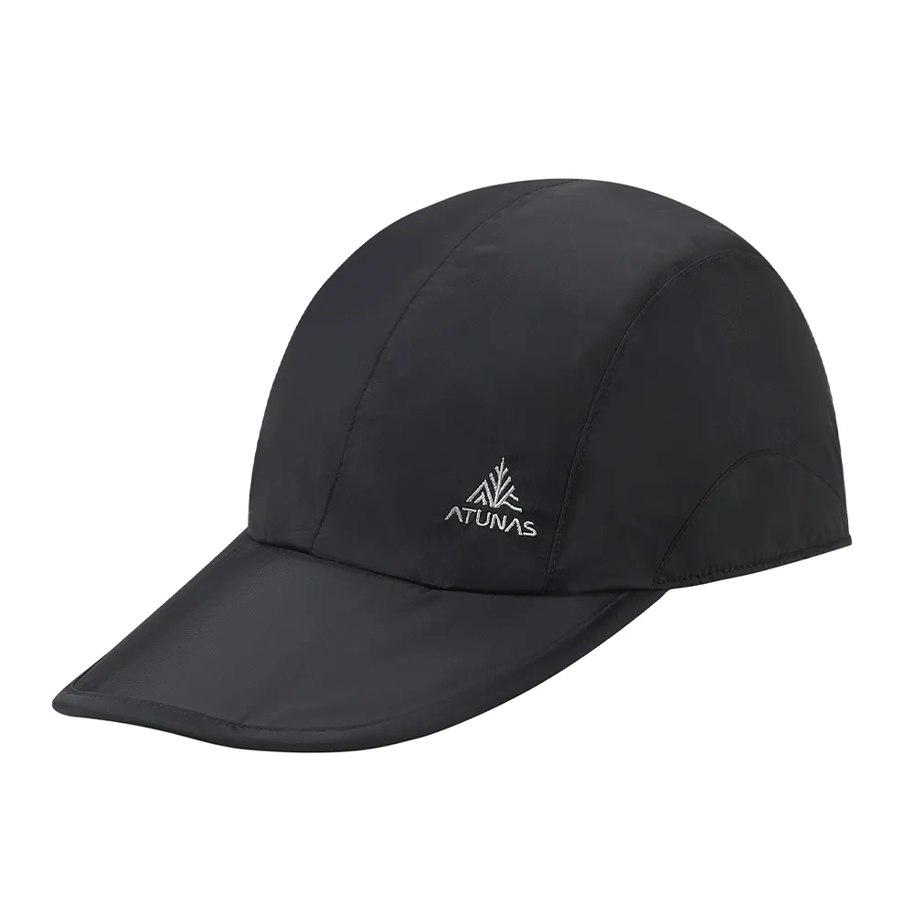 【ATUNAS 歐都納】GORE-TEX PACLITE防風防水透氣折疊帽(A1AHHH03N黑/棒球帽/鴨舌帽/防水帽/輕便好攜帶)