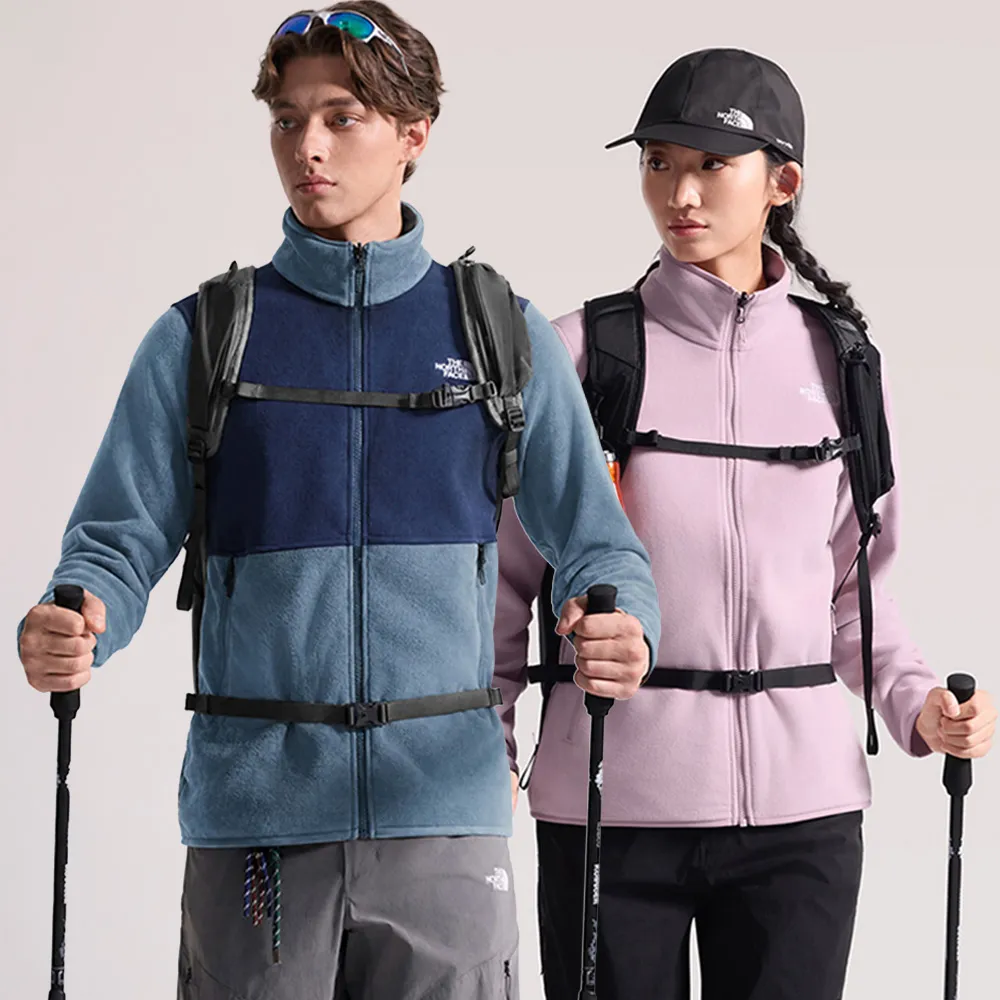 【The North Face】男女款立領抓絨輕盈保暖外套 (多款任選)