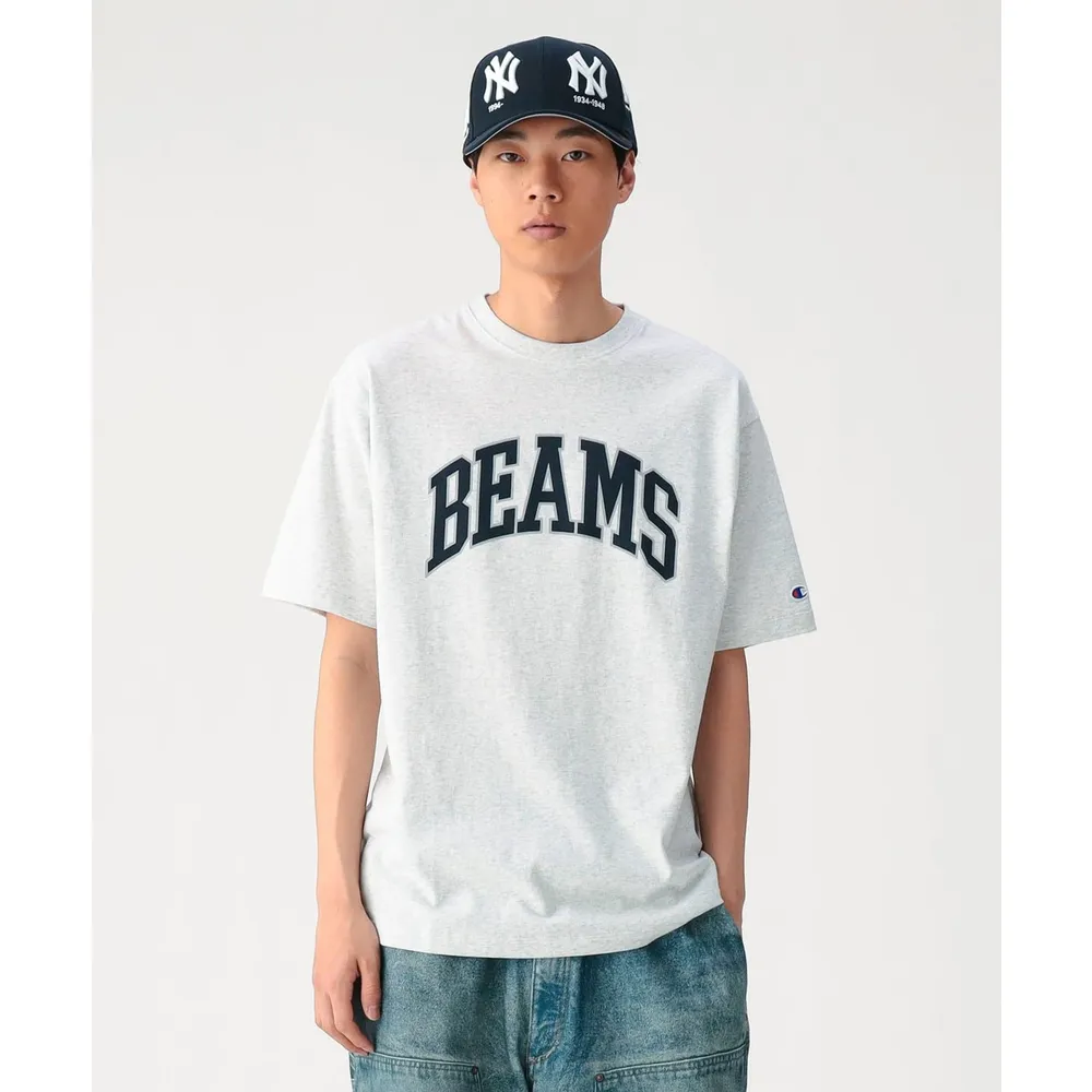 【BEAMS】官方旗艦館 Champion × BEAMS / 別注 男裝 BEAMS Logo T恤