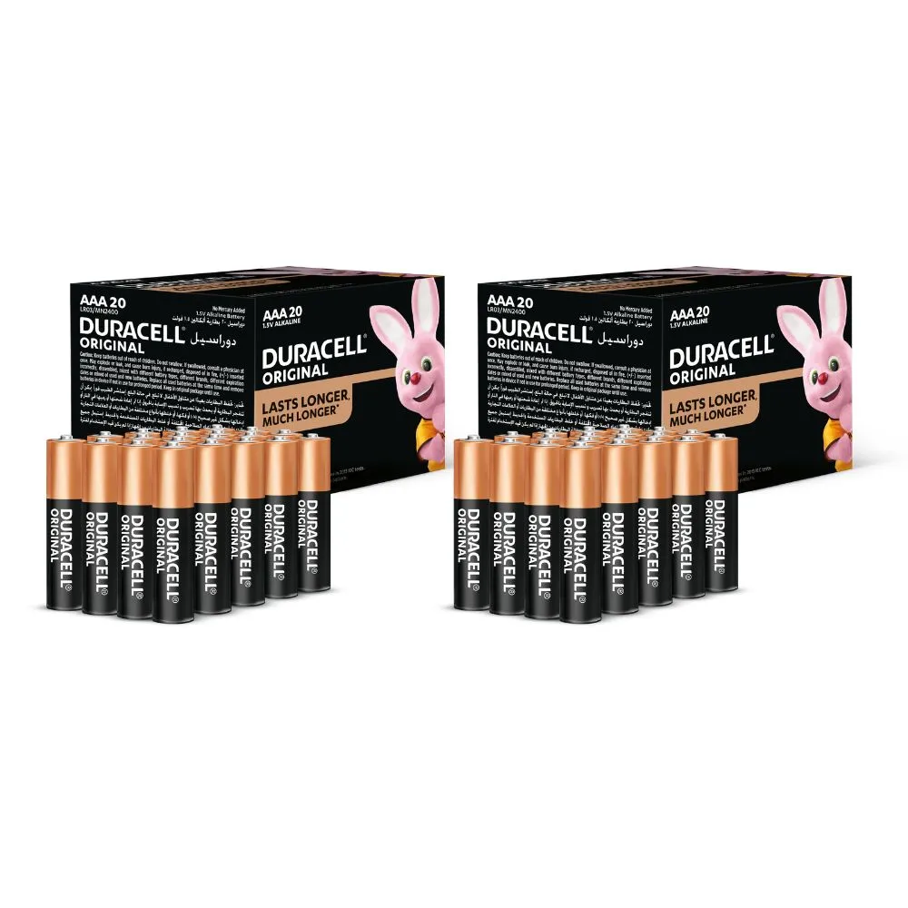 【DURACELL】金頂 經典鹼性-4號AAA 20入+4號AAA 20入(40入)