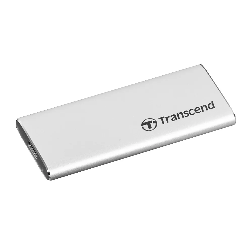 【Transcend 創見】ESD260C 250GB USB3.1/Type C 美型雙介面外接SSD行動固態硬碟-晶燦銀(TS250GESD260C)
