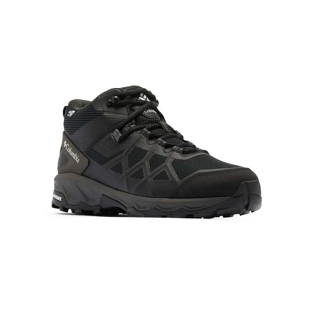 【Columbia 哥倫比亞】男款-OD防水健行鞋(寬楦)-PEAKFREAK™ 3 MID OUTDRY™ WIDE-黑色(UBI10510BK/KF)