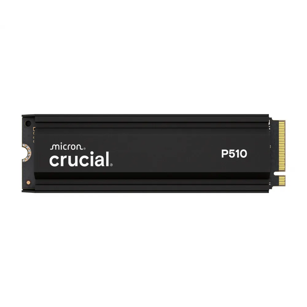 【Crucial 美光】P510 Gen5 2280 M.2 2TB SSD固態硬碟(含原廠散熱片/CT2000P510SSD5)