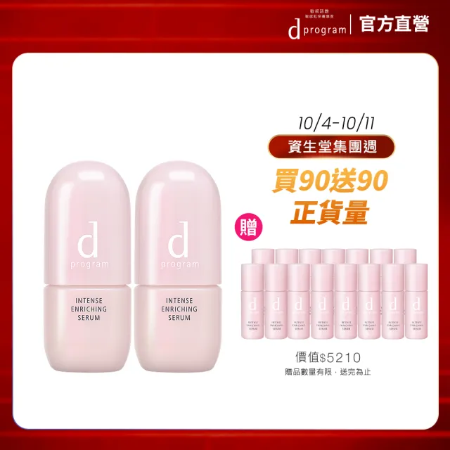 【d program 敏感話題】修護精華雙入超值組(保濕精華45mlx2+保濕精華6mlx15)