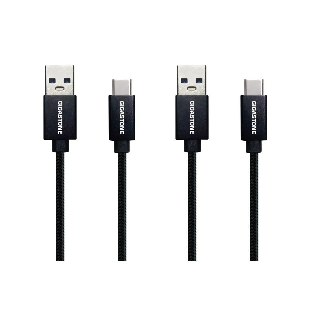【Gigastone 立達國際】2入組 鋁合金USB 3.2 Type-C 充電傳輸線 GC-6800B(支援iPhone17/安卓手機充電)