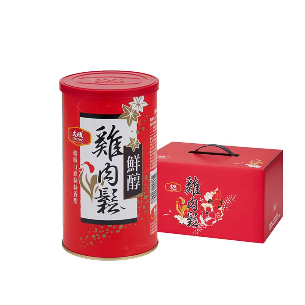 【大成】鮮醇雞肉鬆160g*6罐組｜大成食品 送禮推薦(禮盒 伴手禮 國產雞 無添加豆粉 無防腐劑 送禮)