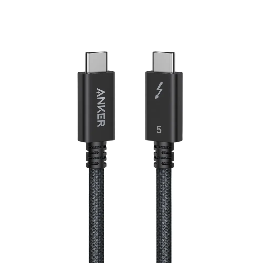 【Anker】官方授權直營 A84N1 Thunderbolt 5 USB-C to USB-C 編織充電傳輸線-1m
