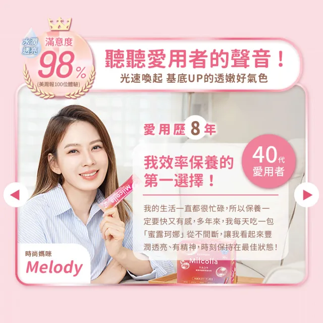 【Suntory 三得利官方直營】Milcolla 蜜露珂娜 30包x5盒組(膠原蛋白、維生素C、牛乳賽洛美、蛋白聚醣)