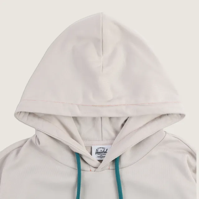 【Herschel】官方直營 男款女款 小熊拍立得長袖帽T 淺卡其色/深藍色