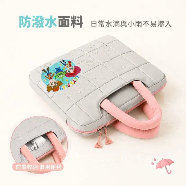 【YOMIX 優迷】13.3吋迪士尼玩具總動員刺繡手提加厚防摔筆電包