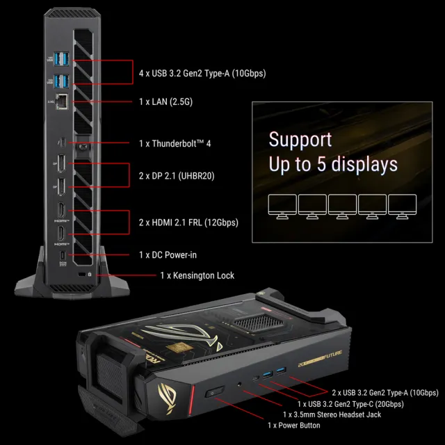 【ASUS 華碩】+小島秀夫 無線電競滑鼠★U9-290HX RTX5090電競電腦(ROG NUC Edition 20周年版/64G/2TB/W11)