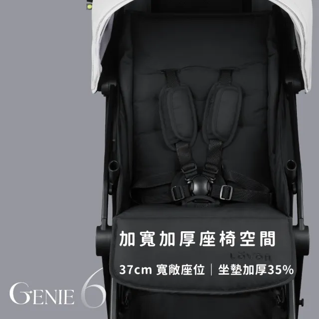 【LOVON】GENIE6代 輕量秒收嬰兒推車(2026全新升級款 單手秒收 可登機 全罩遮篷 嬰兒推車/手推車/輕量推車)