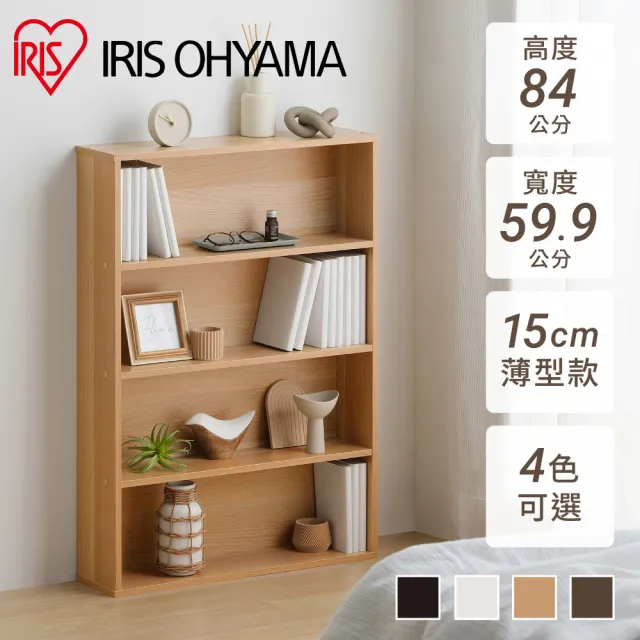 【IRIS】2入漫畫收納書櫃 CORK-8460R(四層櫃/層架/收納架/置物架/多用途收納)