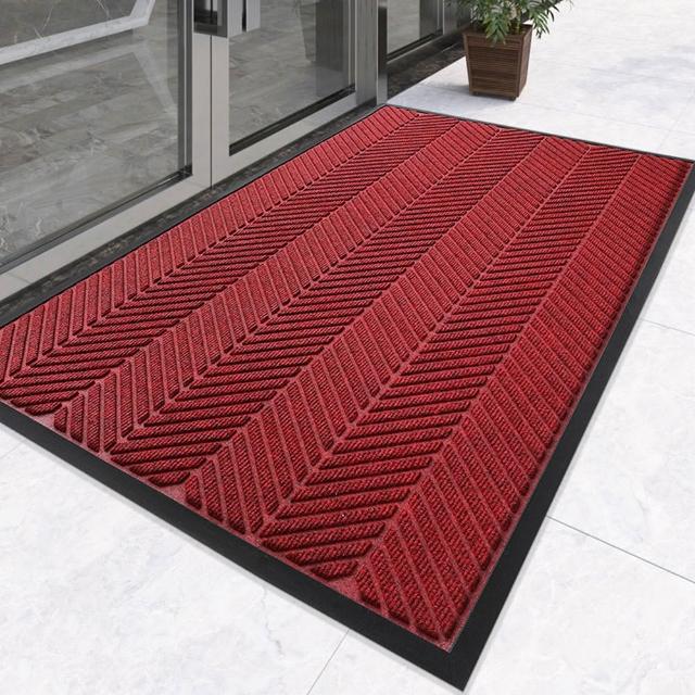 【JOCIYO 聚時柚】厚重3D壓花 大門口踏墊150×90cm強力刮泥吸水 玄關腳踏墊 商用地墊 橡膠底防滑