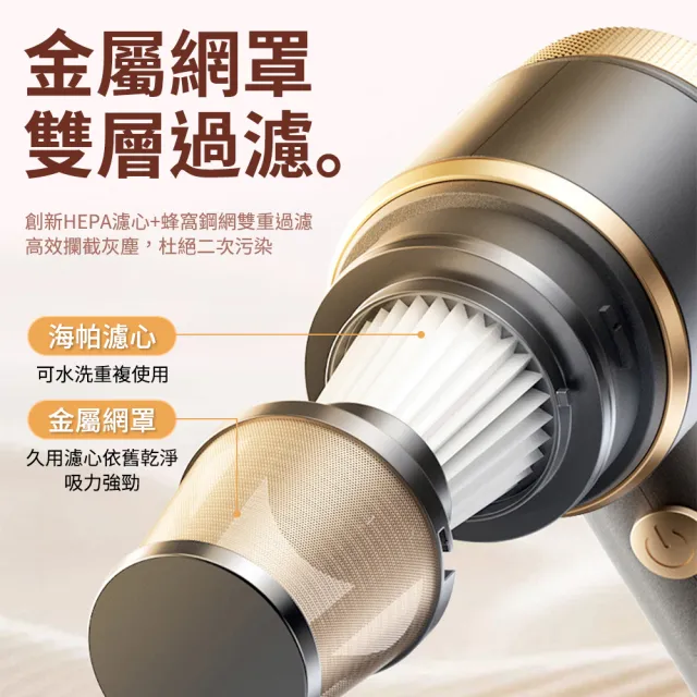 【WANGKE】無線吸塵器(迷你吸塵器 手持吸塵器 LED照明燈 吸塵器 無線小吸塵器 車用吸塵器 吸塵器)