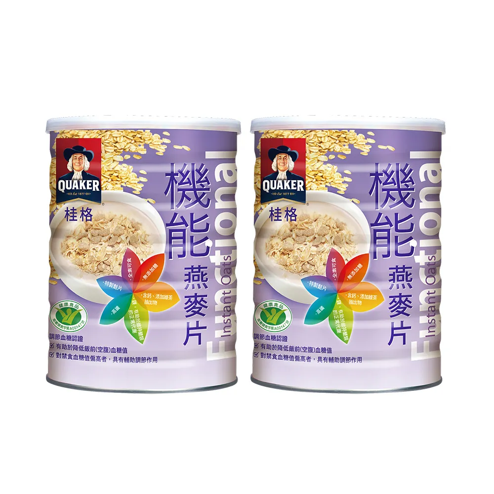 【桂格完膳】機能燕麥片700g×2罐