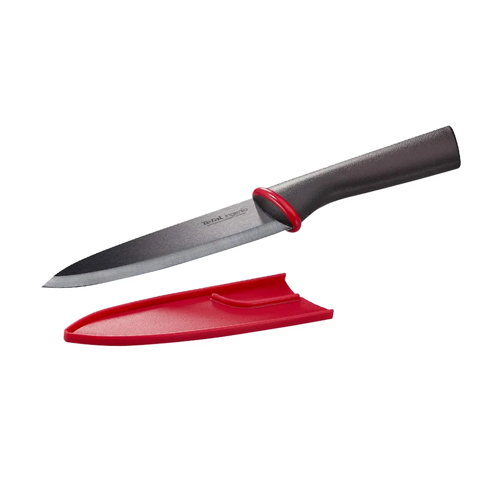 【Tefal 特福】巧變精靈系列黑陶瓷日式萬用刀13CM