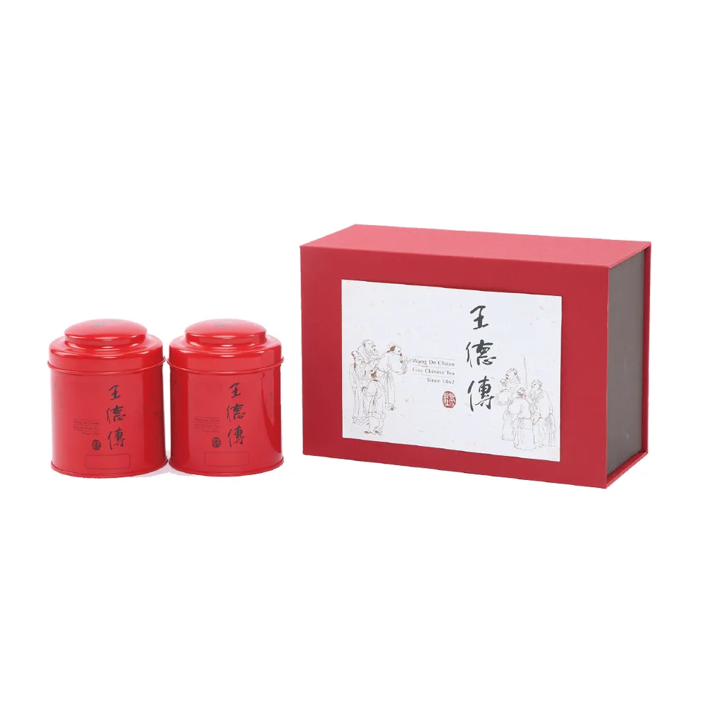 王德傳】特選茶葉禮盒-阿里山金萱100g+凍頂烏龍100g(德傳茶禮) - momo