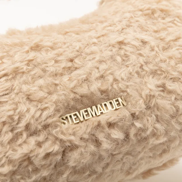 【steve madden】溫柔泰迪熊毛絨手提斜背包 BFLUFFY(米色)