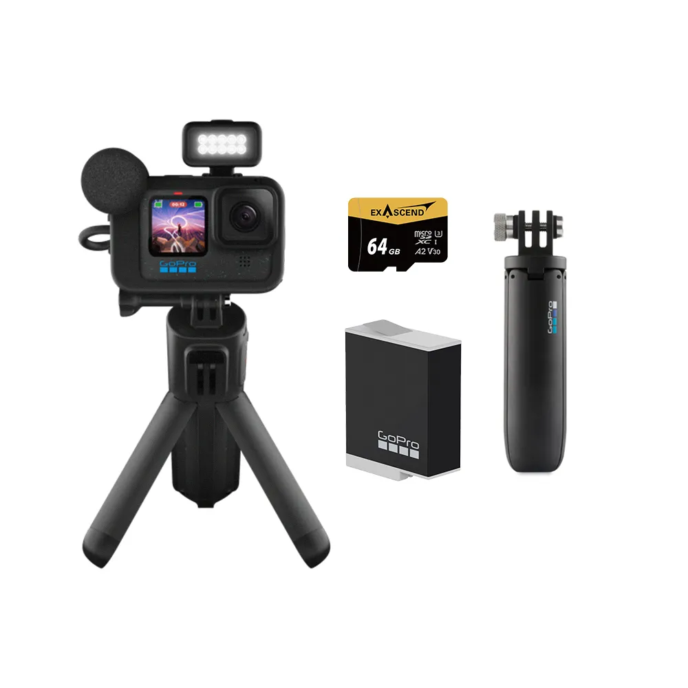 【GoPro】HERO12  Black CE創作者輕旅自拍套組