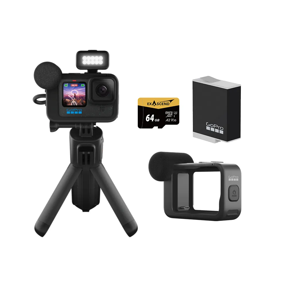 【GoPro】HERO12  Black CE創作者Vlog專業輕裝套組